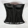 Women Mesh Corset Bustier With Cups Overbust Tight Shaping Tops Strapless Transparent Bodice Slimm Waist Wedding Lace Up Boned