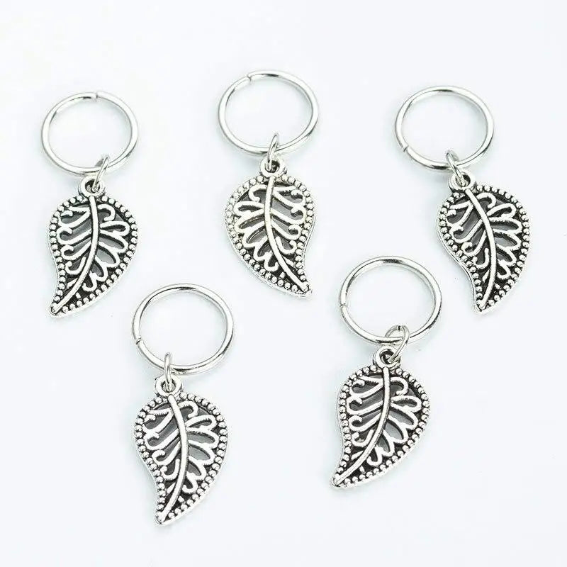5-50 Pcs/set Opening Silver Hair Ring Hip-hop Hair Braid Charm Dreadlock Beads Clips Cuffs Rings Jewelry Dreadlocks Accessories