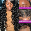 Loose Deep Wave 13x6 HD Lace Frontal Human Hair Wigs Brazilian Curly Wigs 13x4 Human Hair Lace Front Wig Preplucked Remy Hair