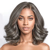 Salz-und-Pfeffer Loose Wave Lace Front Bob Perücke Echthaar Seitenscheitel 5x5 HD Verschluss Lace Perücke Ready To für schwarze Frauen