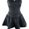 Chest Wrap Sexy Dress Women Sleeveless Backless Splicing Slim Fit Strapless Mini Dresses Sexy A Line 2024 Denim Vestidos