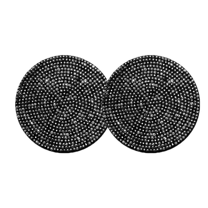 2 Stück Auto-Anti-Rutsch-Wassertassenuntersetzer Diamant Auto Untersetzer Wassertassen-Einsatzuntersetzer Pads Universelle Auto-Getränkehalter Innenzubehör