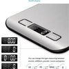 Digital Kitchen Scale 5kg/10kg Stainless Steel Panel USB Charg Precise Small Platform Scale Portable Multifunction LCD Display