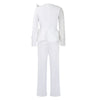 Luxury Jumpsuits & Rompers for Women Round Neck Beaded Transparent Sleeve High Waisted Elegant Female Birthday Party Overalls