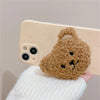 Korea 3D Süßer Warmer Plüschbär für Magsafe Magnetisches Handy-Griptok Grip Tok Ständer für iPhone Kabelloses Laden Halterung Ring