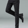 Men's pure black jeans Korean version trendy straight fit pants men's comfortable and elastic classic business jeans