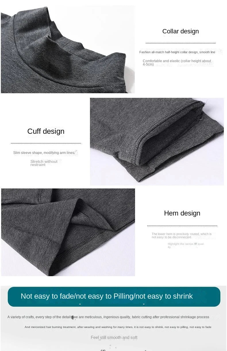 Men's Modal High Neck Short Sleeve T-Shirt Bottoming Shirt Silk Model Golf Wear Luxury Clothing Men's T-Shirt Bottoming Shirt