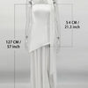 TARUXY Mode Trägerloses Kleid mit Band Frauen Elegantes Ärmelloses Mesh Strand Urlaub Langes Kleid Frühling 2025 Neues Damenkleid