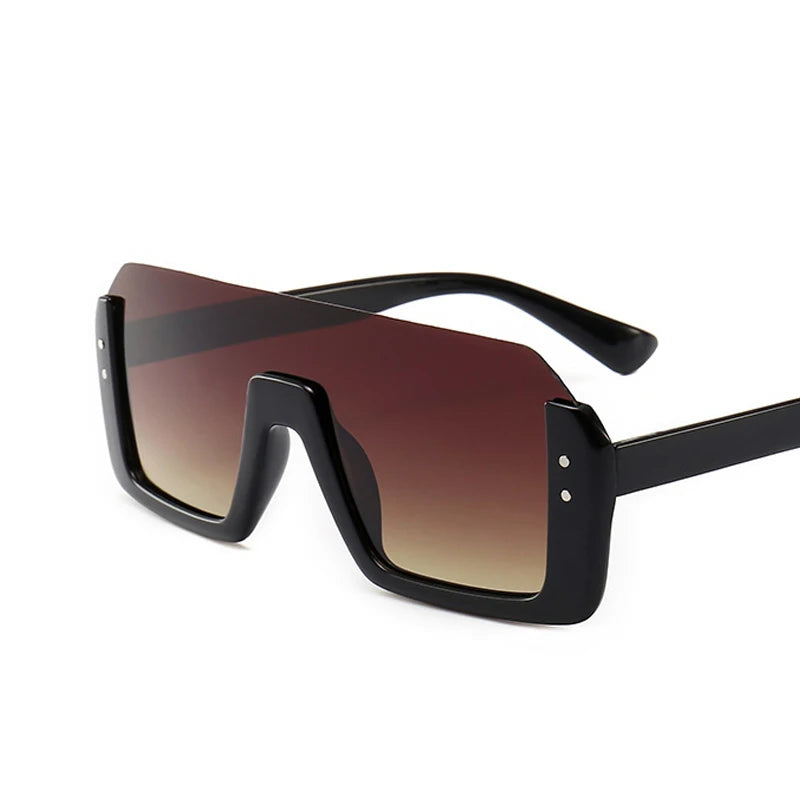 Neuartige Sonnenbrillen für Herren und Damen – modische, mehrfarbige große Rahmen, quadratisch, rundes Gesicht, Retro-Integrationsbrille