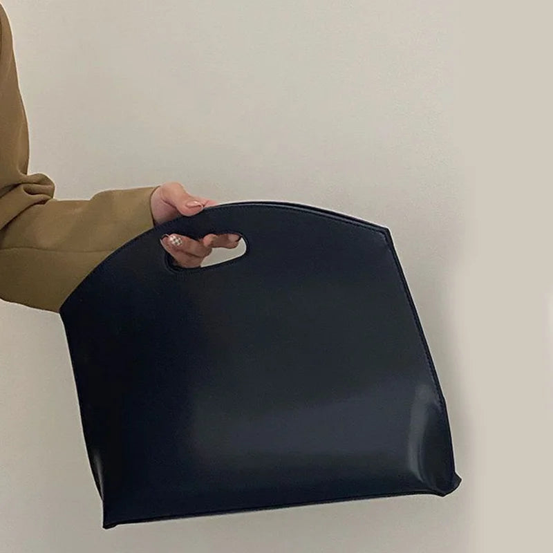Damenhandtasche, neue Aktentasche mit großem Fassungsvermögen, modische, vielseitige Pendler-Tasche, Leder-Aktentasche, Umschlag-Clutch-Tasche