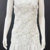 Elegant Womens White Floral Chic Mini Dress Patchwork Pleated Short Dresses Casual Black Evening Party Dresses Birthday Summer
