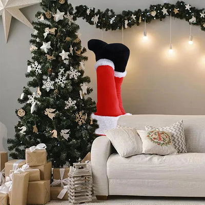 Weihnachtsbaumschmuck Plüsch Nikolausbein Türdeko Nikolaus Wichtelbein Weihnachtsornament für Weihnachtsfeier Hängeanhänger