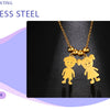 Couple Friend Personalized Necklace Custom Chain Name Mother Father Family Gift For Women Men Stainless Steel Pendant Jewelry