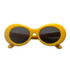 Kurt Cobain Retro Oval Sunglasses Man Vintage Fashion Brand Sun Glasses Classic White Black Lentes De Sol Mujer