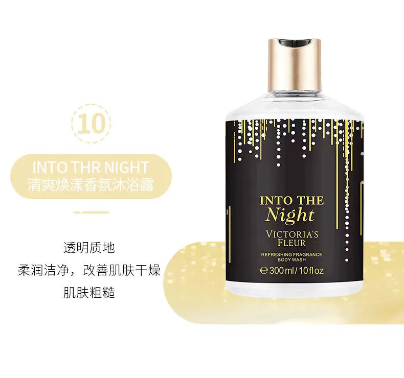 Victoria fragrance shower gel lasting fragrance secret language of love Moisturizing&oil controlling deep cleaning