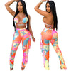 Bra+tassel Pants Suit  2 Piece Set Women Hot Pink Swimsuit Mesh Bathing Suit Sexy Matching Swimwear Viquinis Mujer 2022