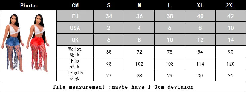 High Waist Denim Shorts Women Tassels Short Jeans Splice Button Pockets Strwwtear Shorts Hot Pant Solid Lady Summer Beach