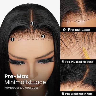 Bob Wig Echthaar Glueless Wigs Echthaar Pre Plucked BOB Wig Echthaar 13X4 Echthaar Lace Frontal Wig Straight Lace Front