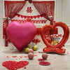 3/1PC 63 Zoll Extra Große Liebesballons Aluminiumfolie Rot Herzförmige Ballons Geburtstag Valentinstag Hochzeitsfeier Dekoration