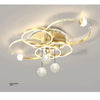Moderne minimalistische LED-Deckenleuchte, personalisierte kreative Ring-Wohnzimmerleuchten, goldene Atmosphäre, Schlafzimmer-Arbeitszimmer-Kronleuchter