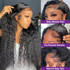 13X4 13X6 Water Wave Hd Transparent Lace Front Wigs Deep Wave Lace Frontal Pre Plucked Curly Human Hair Wigs 250 Density