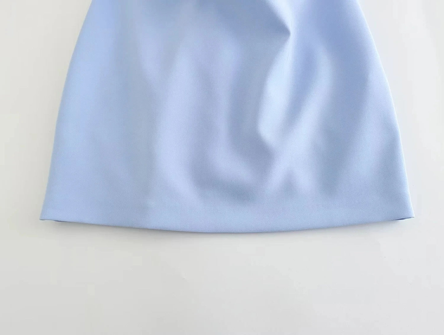TRAF Damenkleid schulterfrei Korsett Kurze Kleider Gerafftes rückenfreies blaues schwarzes weißes Kleid Damen sexy Bodycon Partykleider