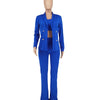 Elegant Office Lady 3 Piece Set Women Suit Blazer and Pant Suits Business Work Wear Formal Matching Sets Outfits Uniform 2023