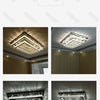 Modern Luxury Crystal LED Chandelier For Living Room Bedroom Dining Room Kitchen Ceiling Lamp Silver Chrome Remote Control Light