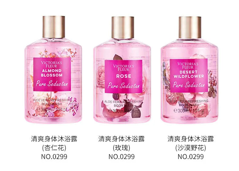 Victoria fragrance shower gel lasting fragrance secret language of love Moisturizing&oil controlling deep cleaning
