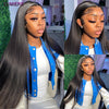 Raw Indian Bone Straight Bundles with HD Transparent Lace Closure 5x5 6x6 Frontal And Bundles 30 40 Inche Human Hair Double Weft