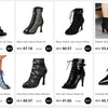 Rubber Soled Women's Dance Boots 6 Cm High Heel Black Shoes Summer Breathable Pointed Mesh Top Jazz Latin Modern Dance Shoes