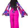 Wmstar Plus Size Two Piece Sets Wholesale Long Sleeve Print Top and Wide Leg Pants Matching Suit Fall Clothing Dropshopping