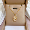 Stainless Steel Zircon Planet Star Pendant Necklace For Women Elegant Aesthetic Clavicle Chain Necklace Jewelry Party Gift