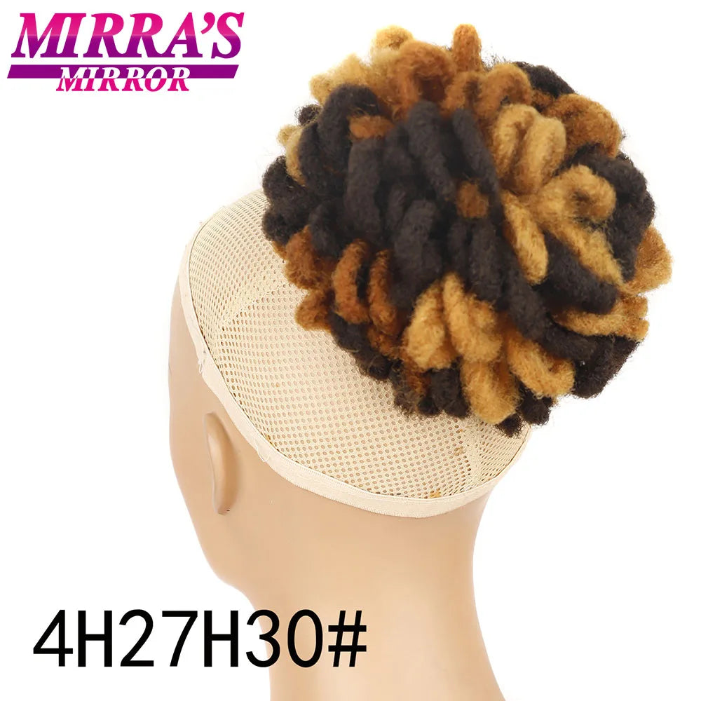 Synthetic Afro Puff Drawstring Ponytail Hair Bun 10 Inch Short Afro Kinkys Curly Afro Bun Extension Hairpieces Large Size