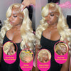 Rosabeauty HD Transparent 13x6 613 Body Wave Honey Blonde Lace Frontal Human Hair Wig Brazilian 13x4 Lace Front Wigs For Women