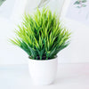 Artificial Plants Potted Bonsai Green Small Tree Plants Fake Flowers Potted Ornaments for Home Garden Decor Party Hotel Decor