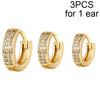 CRMYA Gold Silber gefüllt 16mm 14mm 12mm Blumen baumelnde Ohrringe Zirkonia Creolen für Damen Mädchen Schmuck Großhandel