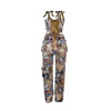 Two Pieces Women Pant Sets Print Matching Set Drawstring Pockets Sleeveless Top Elastic Waist Pants Slim Fit Casual 2026 Spring