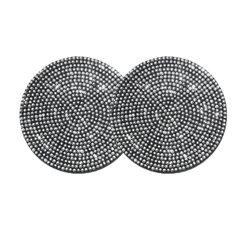 2 Stück Auto-Anti-Rutsch-Wassertassenuntersetzer Diamant Auto Untersetzer Wassertassen-Einsatzuntersetzer Pads Universelle Auto-Getränkehalter Innenzubehör