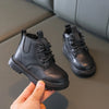 Autumn Winter Kids Boots Warm Plush Boys Toddler Girls Boots Fashion Leather Children Casual Shoes Boys Girls Boots for Kids