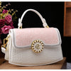 Fashion Diamonds Women Handbags 2023 Red Genuine Leather Lady Shoulder Messenger Bag Crocodile Pattern Portable Shell Tote Bags