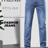 Frühlings Herren Hellblaue Slim Jeans Stylische Lässige Stretch Denim Hose Klassische Chinohose Rauchgrau