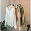 1pcs Woman Spring Autumn Satin Shirt Lady Long Sleeve Lapel Blouses Cardigans Elegance Sweet Casual Coats Girl Sunscreen Top