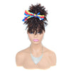 Synthetic Afro Puff Drawstring Ponytail Hair Bun 10 Inch Short Afro Kinkys Curly Afro Bun Extension Hairpieces Large Size