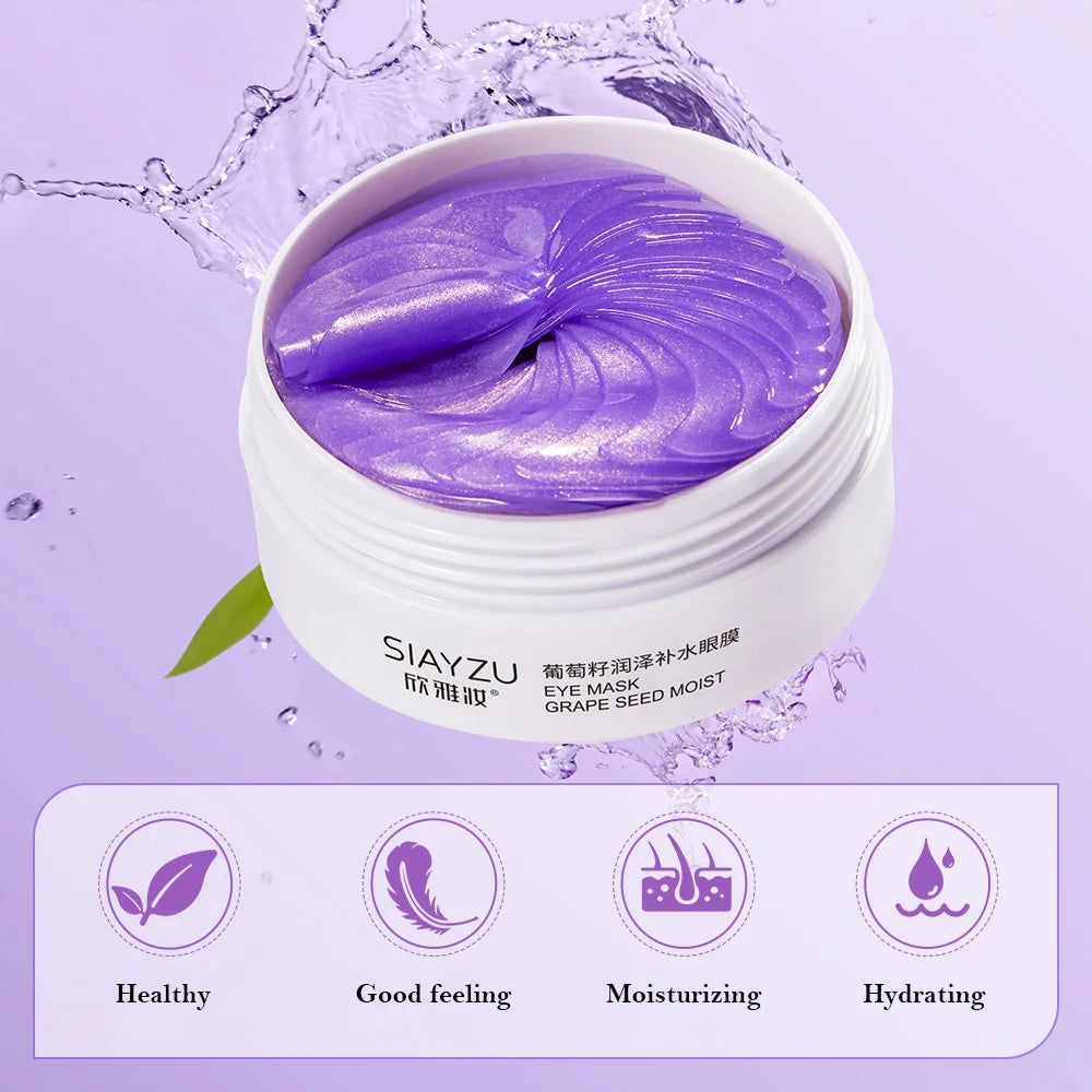 IMAGES Grape Moisturizing Collagen Eye Mask Anti Dark Circles Eye Bags Anti-aging Eyes Masks Beauty Skin Care Eye Patches 60Pcs