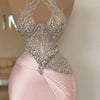 Glimmer Glamorous Graduation Dresses Appliques Rhinestones Halter Mermaid Cocktail Dress Vestidos de Graduacion Customized