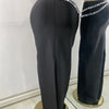 Luxus Kristall Diamanten Top Rock Zweiteiler Damen Bandage Sets Weiß Schwarz Gestrickt Celebrity Abend Geburtstag Party Outfit