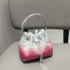 Handle Rhinestones Evening clutch Bag Purses and handbag luxury Designer shoulder bag Shiny Crystal Clutch purse bucket bag
