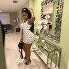 Three Sisters 2025 Summer Fashion Sexy Casual Holiday Beach Party Prom Woman Clothes Slimming Vest Print Ladies Two Piece Sets