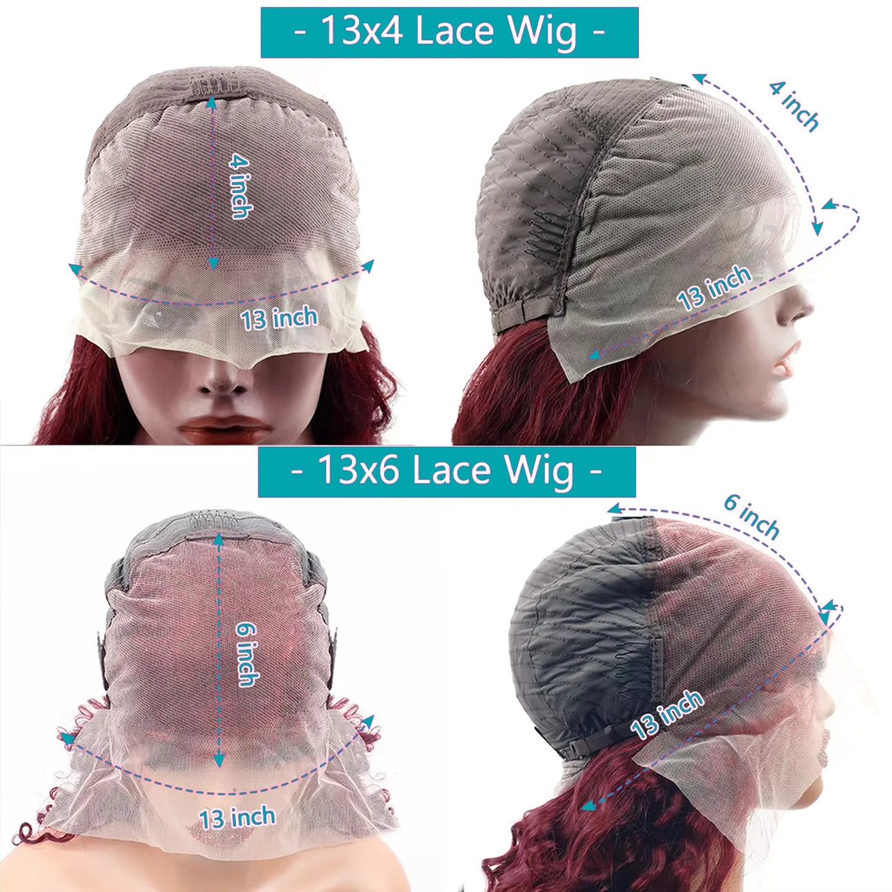 Burgundy Wig Human Hair 99j 13x6 Deep Wave Lace Front Wigs Human Hair Pre Plucked HD Transparent Lace Frontal Wigs For Women